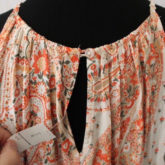 Old Navy Women’s Maxi Long Paisley Summer Sun Dress Size Large NWT's - Picture 13 of 16